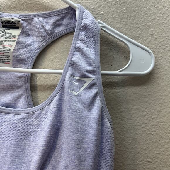 Gymshark Lavender Purple Sports Bra Light Support Stretch Running Gym SZ S - Picture 2 of 4